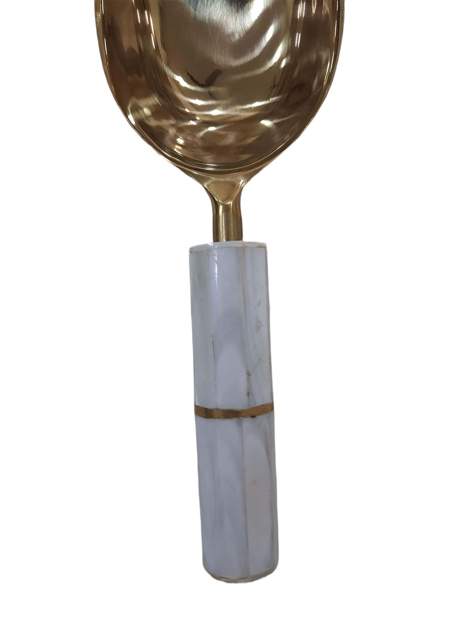 Gold Metal & Mother of Pearl Scoop by Ashland®